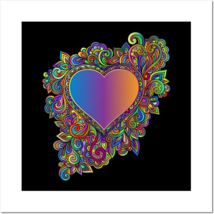 Heart Love Flourish Decorative Decoration Posters and Art